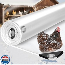 10x20ft 16Mil Chicken Coop Covers for Winter,Heavy Duty Clear Chi