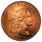 Photo of a 1793-P Large Cent from an eBay listing that sold on Jun 21, 2026