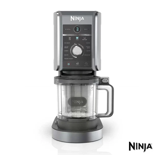 Ninja CREAMi Deluxe 10 in 1 Ice Cream Maker Advanced CREAMify Technology NC501UK