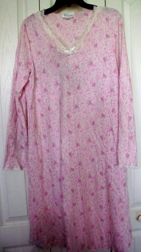 NUEVO CON ETIQUETAS L PERSONAJE Mangas Largas Térmico BOHO Rosa Encaje Becerro Pulóver Camisón - Imagen 3 de 7