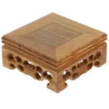 1PC Vase Stand Wood Display Stand Figurine Display Base Wooden Base Vase Base