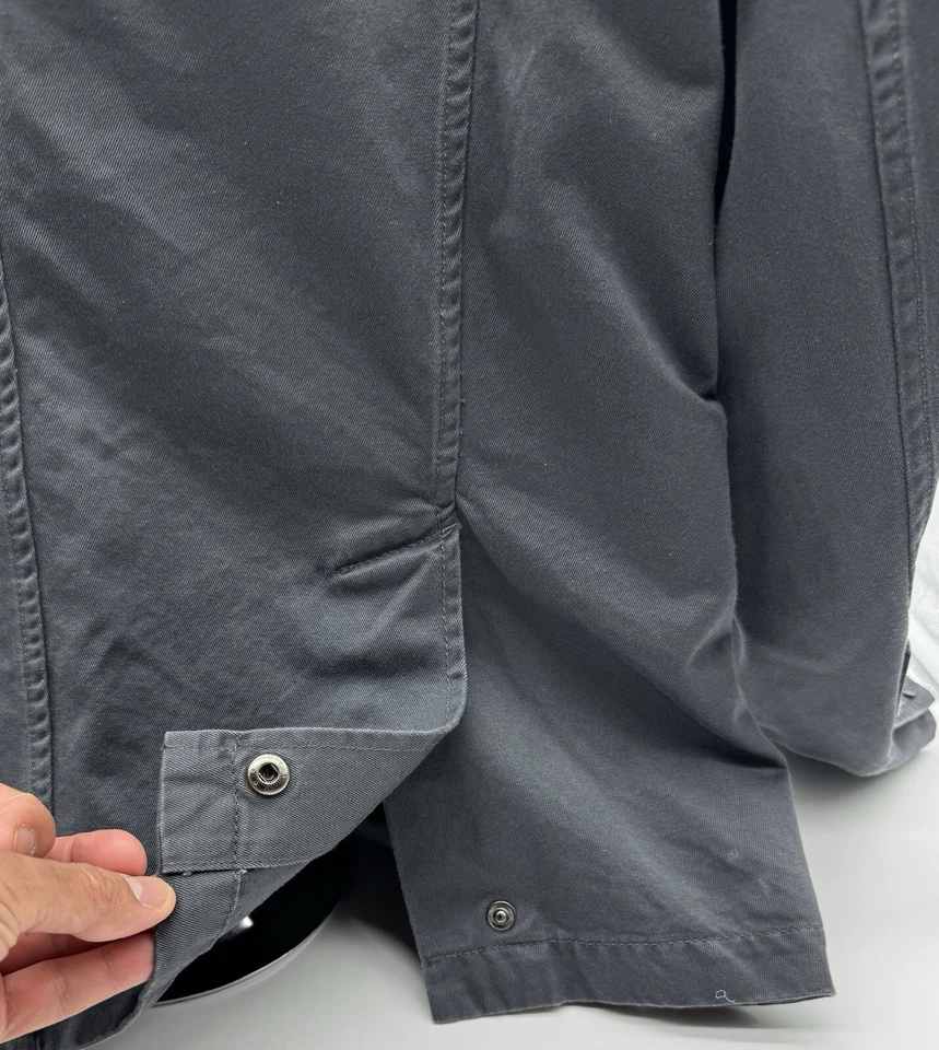 Chaqueta Kenneth Cole Militar Cuello Banda Gris, Excelente Estado, Hombre Md Foto 3 de 4