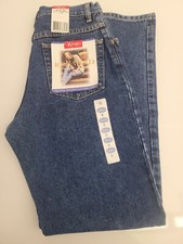 Vintage NWT Blue WRANGLER Dark Wash Tapered Relaxed High Rise Mom Jeans Sz 8 MED