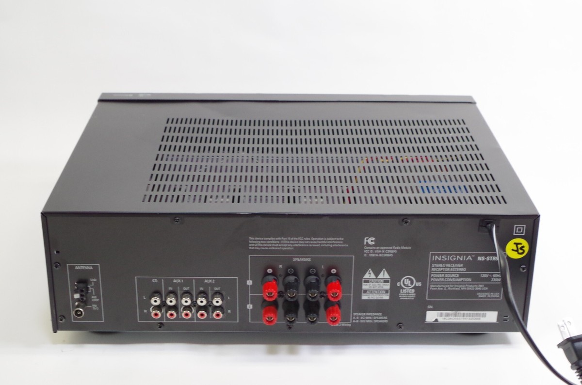 Insignia NS STR514 2 Channel 200 Watt Receiver No Remote