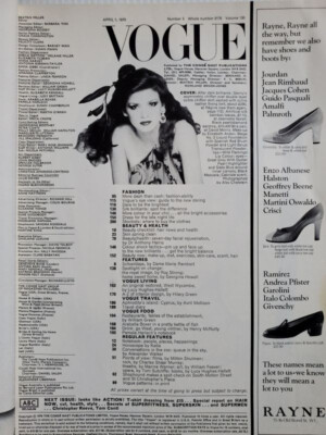 April 1979 UK Vogue magazine GIA CARANGI Kelly LeBrock Collectible