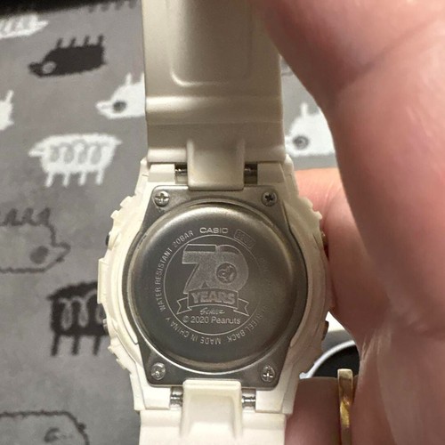 Snoopy PEANUTS × G-Shock BABY-G Snoopy 70th Watch CASIO with Box Working JAPAN - Foto 3 di 5