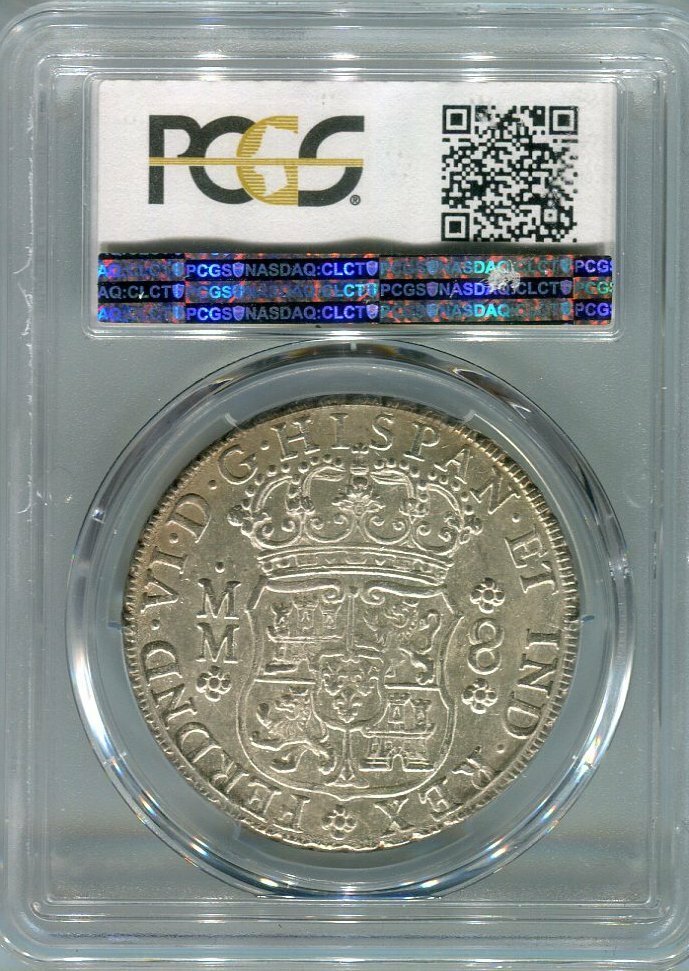 メキシコ 1855年 8レアル銀貨 PCGS MS61 メキシコ 1855年 8レアル銀貨 PCGS MS61 アンティークコインの