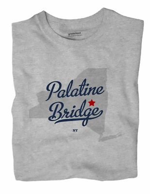 Palatine Bridge New York NY T-Shirt MAP