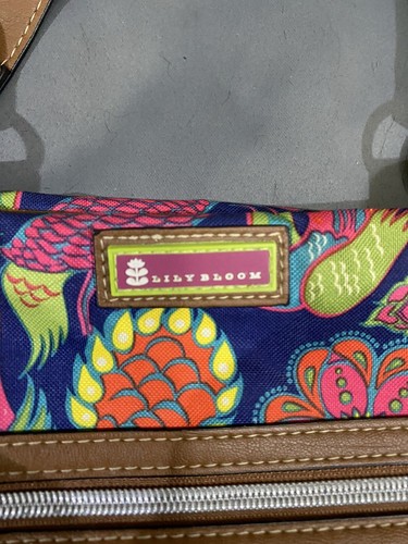 Lily Bloom Floral pattern Peacock Shoulder Bag Shoulder/Crossbody Purse - Picture 4 of 9