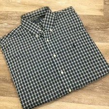 RALPH LAUREN Blake Long Sleeve Blue Check Dress Shirt Men's Size Large