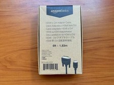 AmazonBasics CL2 Rated HDMI Input to DVI Output Adapter Cable - 6 Feet