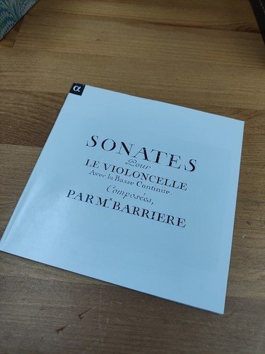 Jean Barriere Sonatas Cello French BRUNO COCSET Alpha Audio CD - Picture 3 of 13