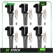 6 For 3.0L V6 Jaguar S-Type Lincoln LS 00 01 02 03 Ignition Coils & Spark Plug
