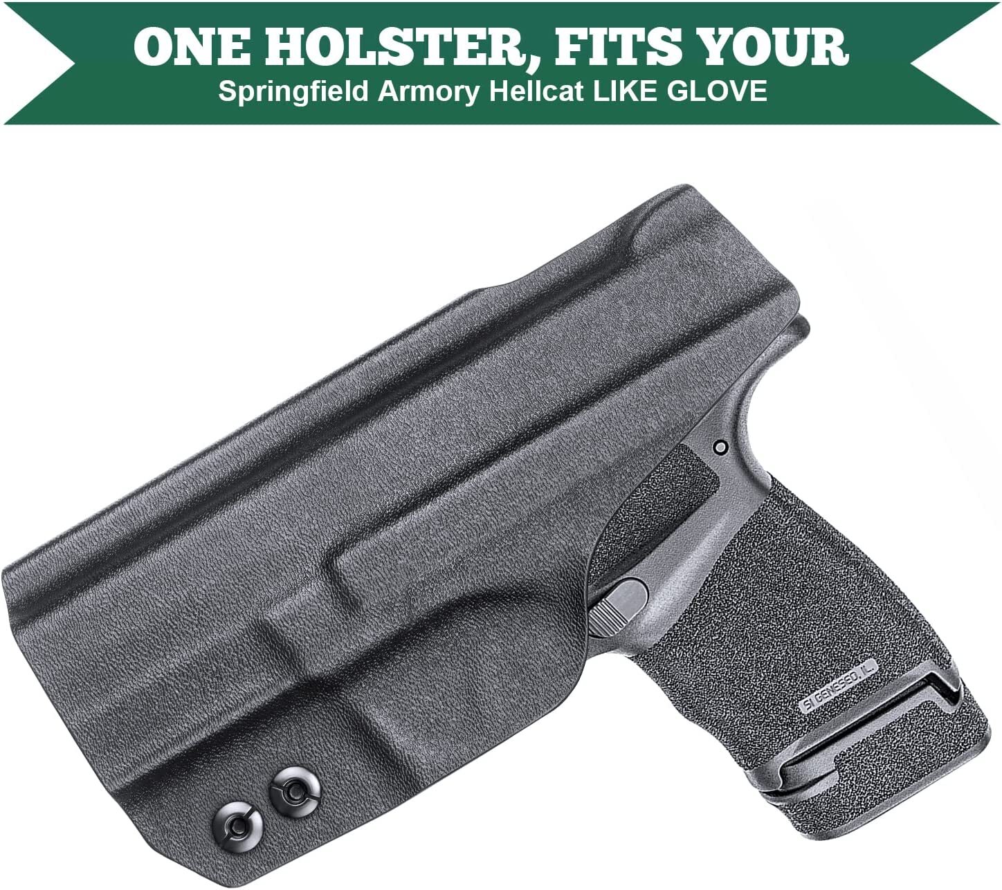 WARRIORLAND IWB Kydex Holster Fit Springfield Armory Hellcat Pistol | eBay