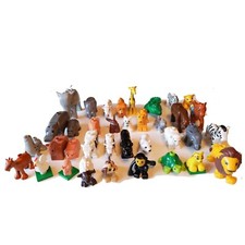 Lego Duplo 10 Tiere Zoo Bauernhof Hund Katze Figuren Set Afrika Löwe Affe Zebra