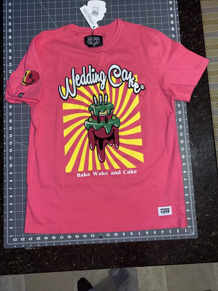 WEDDING CAKE PINK L SHORT SLEEVE T Shirt WC1970069DT WAKE BAKE