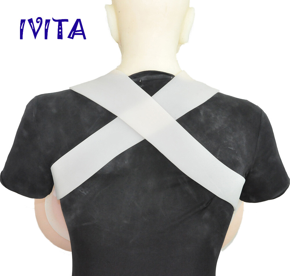 Faux Seins En Silicone IVITA Taille 8XL Bonnet G - Pour Drag Queen, Bodybuilding, Cosplay