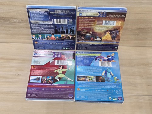 4Disney Blu Ray/DVD Sealed Mulan,Mary Poppins,Beauty & the Beast,Monsters Univ. - Picture 2 of 8