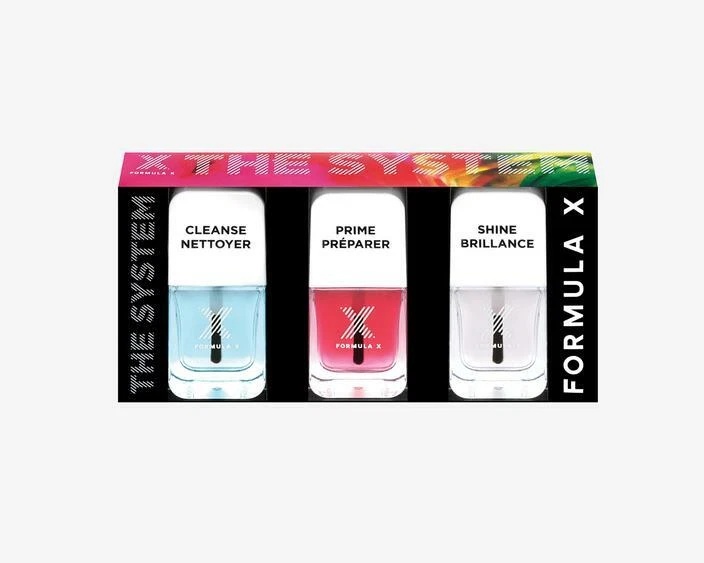 formula x the system MANICURE EXTENDER KIT 3 BOTTLES 12 ML