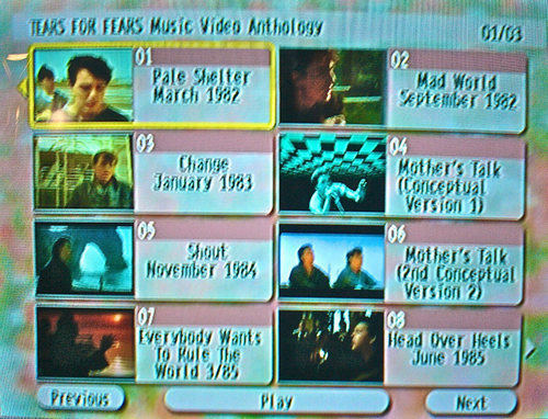 TEARS FOR FEARS Music Video Anthology 1981 to 2005 & Live Archives 2 DVD Set - Picture 5 of 8