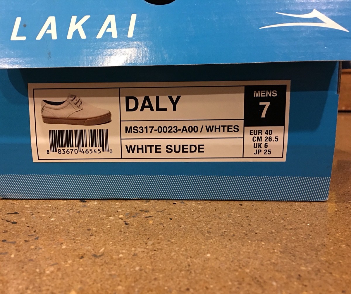Lakai Daly White Suede Size 7 US BMX DC Skate Shoes Sneakers | eBay