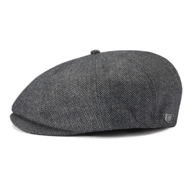 Brixton Brood Snap Cap - Grey/Black
