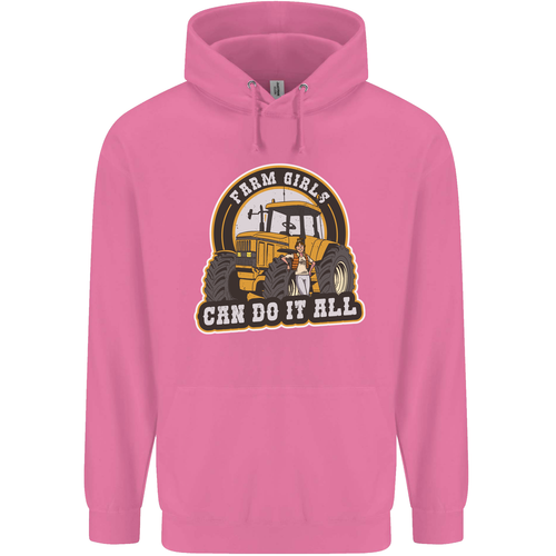 Farm Girls Can Do It All Funny Farmer Childrens Kids Hoodie - Picture 70 of 84