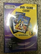Fellowes DVD Game Cases 5-Pack  NEW IN PACKAGE 