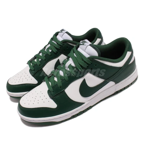 Nike Dunk Low Retro Michigan State Team Green White Men Casual Shoes DD1391-101