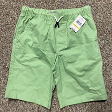 Lucky Brand Cotton Shorts Boys Size Large 10/12 NWT Mint Green Drawstring