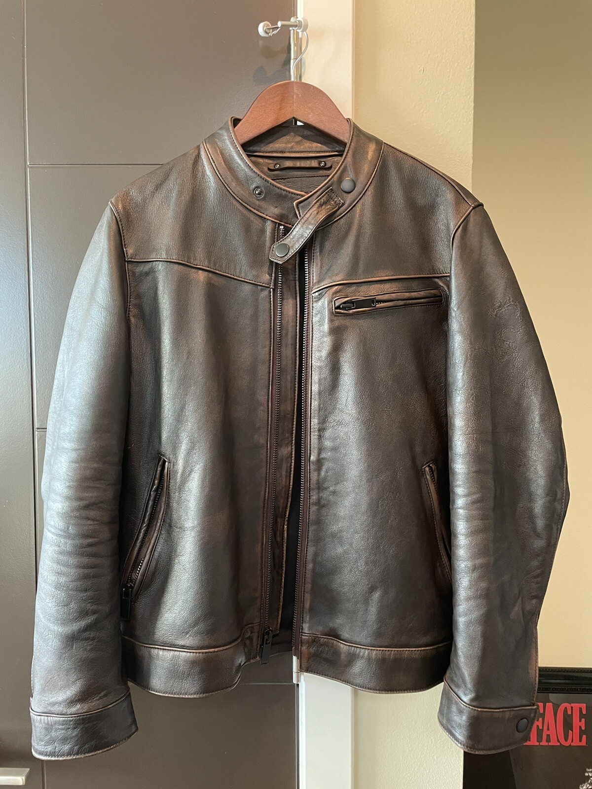 Thursday Boots Leather Racer Jacket Gem