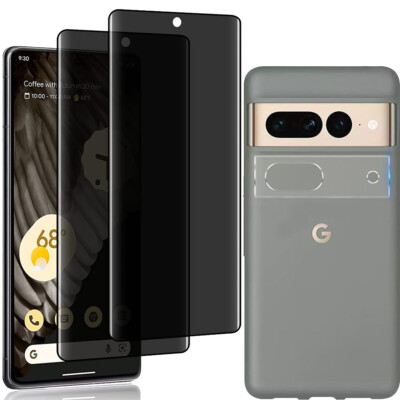 4X Anti-Spy Privacy Tempered Glass Screen Protector For Google Pixel 7 Pro 7a 6A