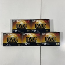 New TDK Lot Of 5 DVC 60/SP 90/LP Mini Digital Video Cassette Sealed