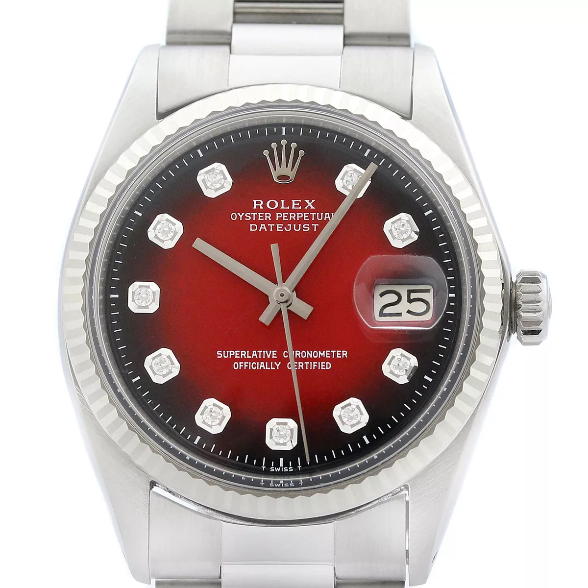 Rolex oyster hotsell perpetual datejust red