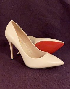 blush pink pointed heels