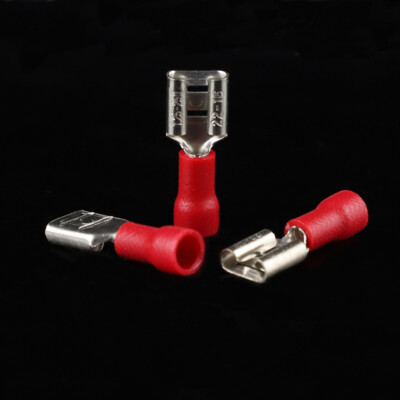 100/50 Stk Flachstecker Flachsteckhülsen 0.5 - 6 Mm² Kabelschuh Steckverbinder E - Foto 5