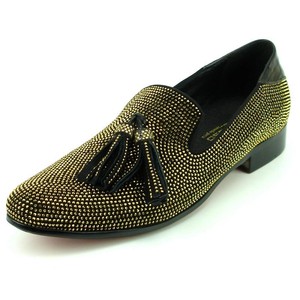 black and gold prom shoes