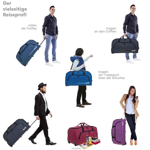 Borsa da viaggio borsa valigia trolley 85 L XL uomo donna trolly spear 910 a scelta - Foto 83 di 155