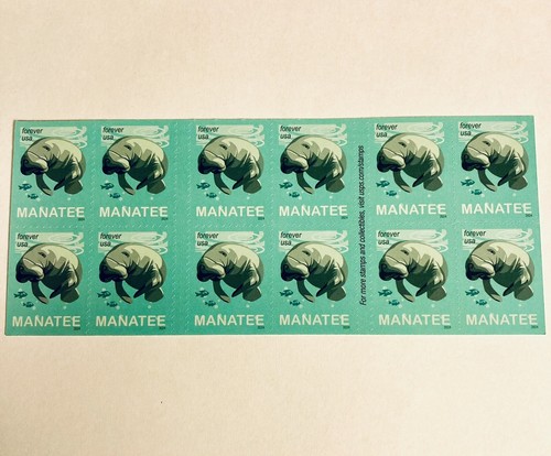 US SCOTT 5851 BOOKLET OF 20 FOREVER “SAVE MANATEES” STAMPS MNH - Picture 2 of 2