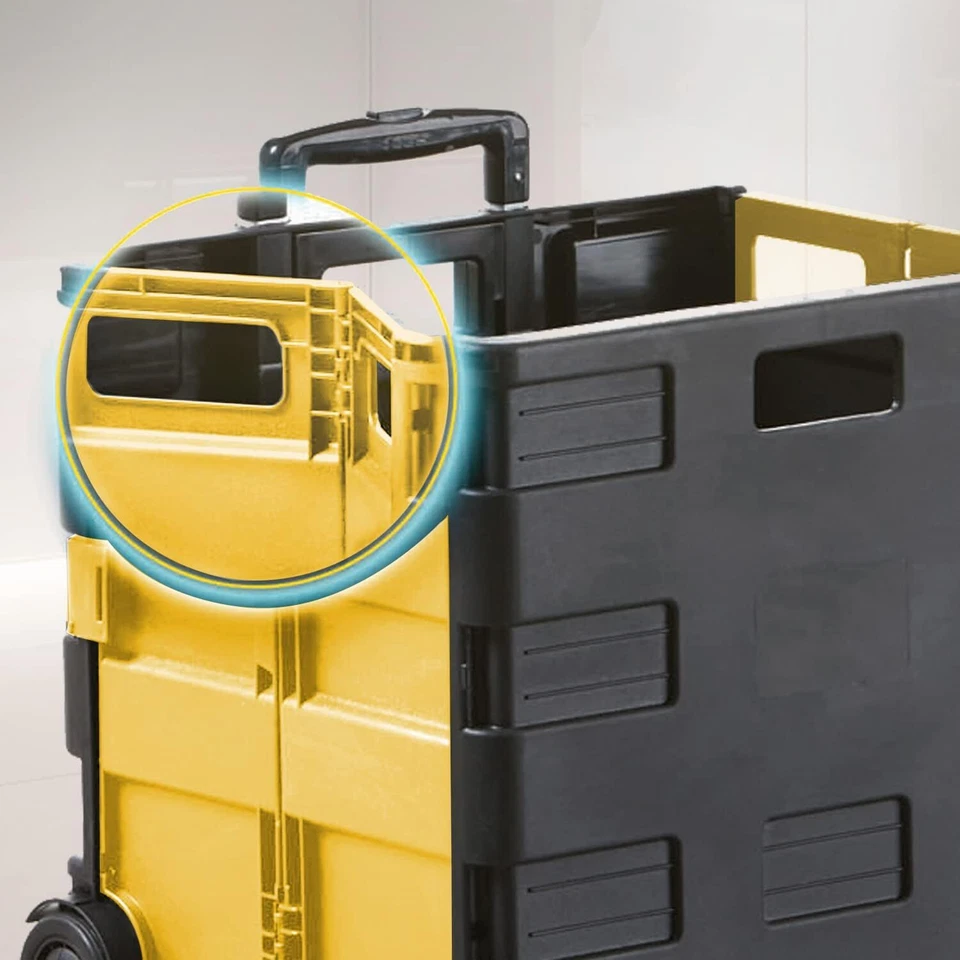 Paquete de almacenamiento plegable rodante ultra delgado-N-Roll-carros utilitarios, con telesc... Foto 4 de 4