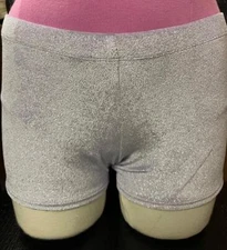 NWT Motionwear Medium Adult Light Purple Glitter Dance Shorts