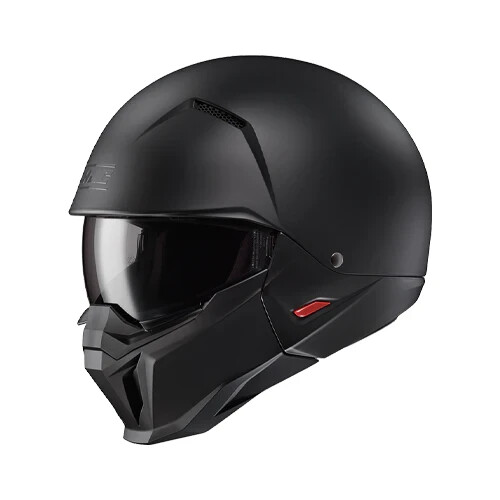 CASCO con Mentoniera STACCABILE Moto HJC I20 NERO OPACO MATT BLACK Taglia xl