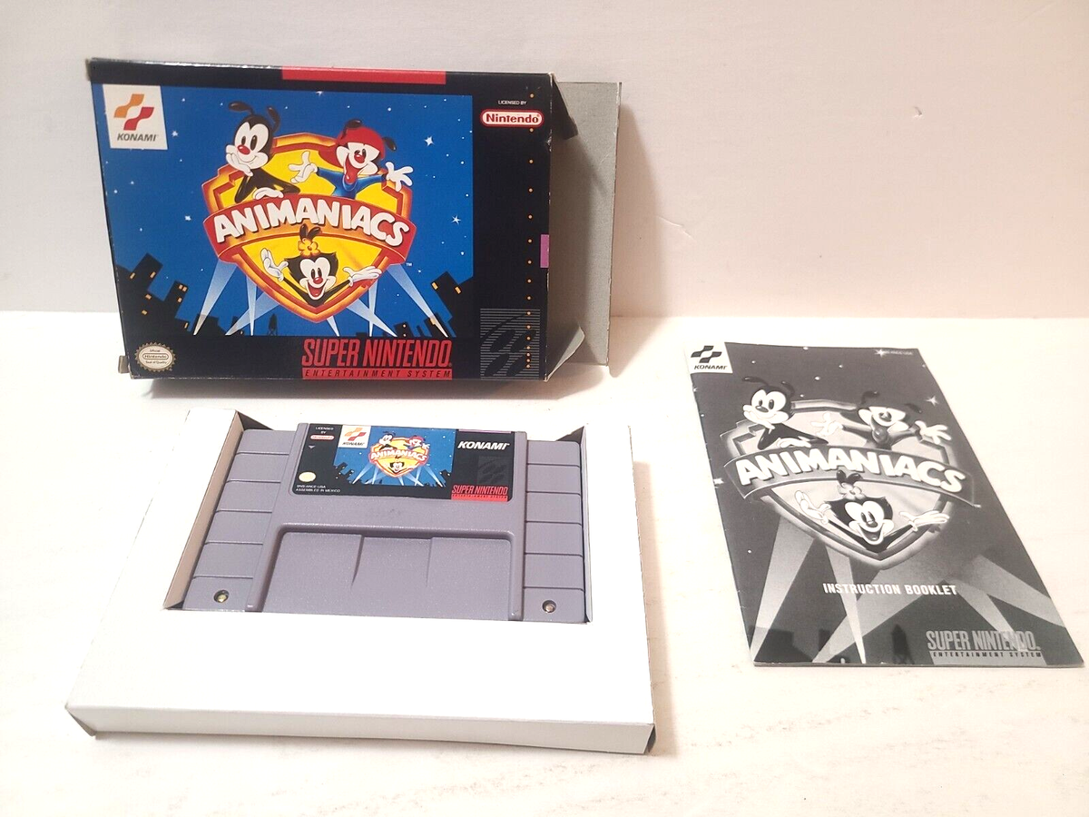 Animaniacs (Super Nintendo, 1991) SNES CIB Complete In Box