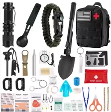 Emergency Survival Kit First Aid Bug out bag Military Prepper outdoor tactical