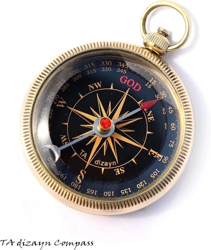 Engraved Brass Marine Compass w/ Wooden Box– Proverbs 3:5 Inspirational Gift USA - 第 7/7 張圖片