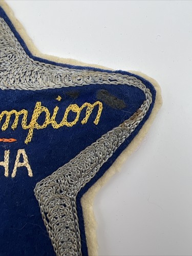 Vintage 1949 Hunting Patch Waukesha Gun Club Lady Champion Stitched Star Shaped - Picture 5 of 14