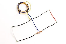 DCC Concepts ~ LED NANO Harness 4x 4 (2 Red, 2 White) Large ~ LED-NH4L