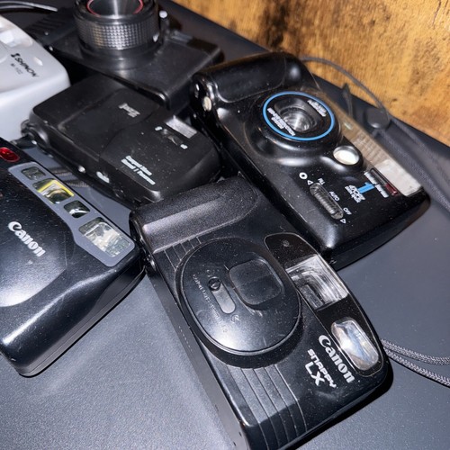 Lot Of 6 Film Cameras Untested Canon, Shinon, Vivitar, Jazz, Meikai - Picture 2 of 7