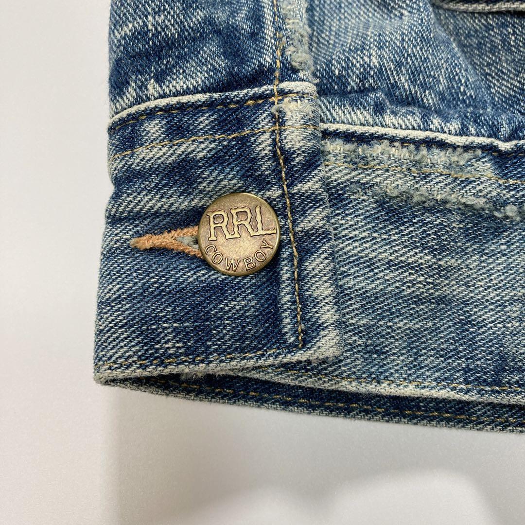 RRL Ralph Lauren DOUBLE RL Denim Jacket Leeland Indigo L RRL Ralph Lauren DOUBLE RL Denim Jacket Leeland Indigo L