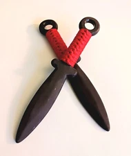 Shaolin Double Daggers Training Knife Trainer Dagger Practice Kung Fu Black